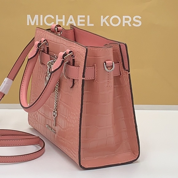 MICHAEL KORS
Hamilton Small Crocodile Embossed Faux Leather Satchel
Primrose
NWT - Picture 13 of 16